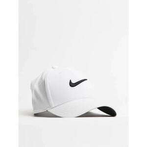 New Nike Club Structured Swoosh Hat Deep White Black Cap FB5625 100 Size L/XL
